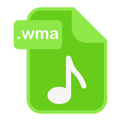 WMA Audio Icon - Vector Audio Symbol