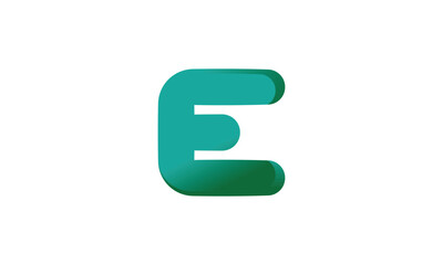 Abstract E letter design Elements