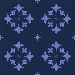 Vector. Seamless mediterranean geometric pattern, ornamental swatches. Talavera template. Portuguese Azulejo. Turkish decoration. Moroccan mosaic. Spanish porcelain. Ceramic dishes, folk ornament.