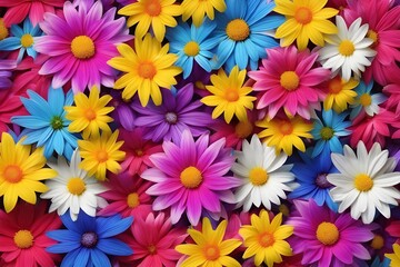 many beautiful flowers