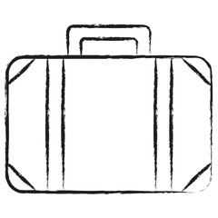 Hand drawn suitcase icon