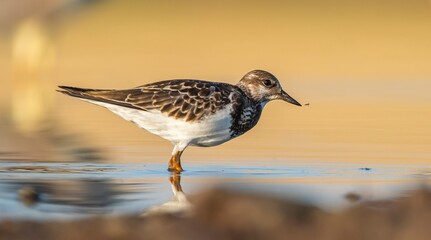 Ruddy Turnstone (Arenaria interpres) Aysa, Australia, spreads in Europe, America and Africa, but is rare. It is seen in Diyarbakir Tigris Valley during migration periods.