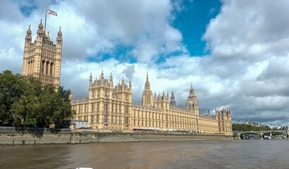 Fototapeta na wymiar The Palace of Westminster in London, UK
