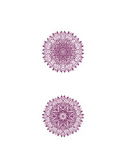 Purple mandala print design