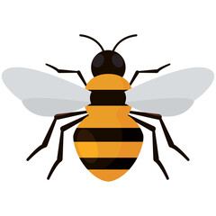Isolated colored bee insect animal icon Vector