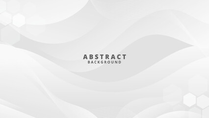 Abstract Gradient white liquid background. Modern background design. Dynamic Waves. Fluid shapes composition. Fit for website, banners, brochure, posters