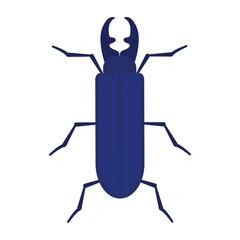 Isolated colored beetle insect animal icon Vector