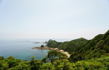 真夏の佐多岬の自然風景