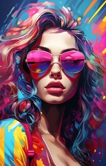 portrait of a woman in sunglasses