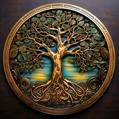 antique tree of life knocker