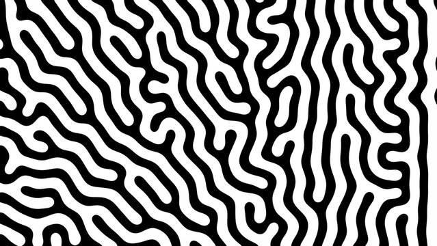 Reaction diffusion organic pattern. Cell division.
