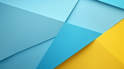 Photo of a close up of a vibrant blue and yellow abstract background