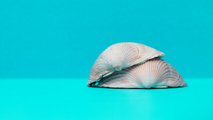 Hintergrund isoliert Muscheln design Präsentation meer wasser blau urlaub © lights & more