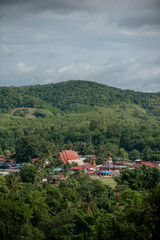 Fototapeta premium Scenery from a high mountain.
