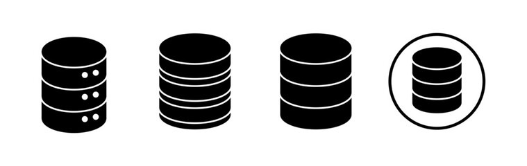 Database icon vector. server icon. storage