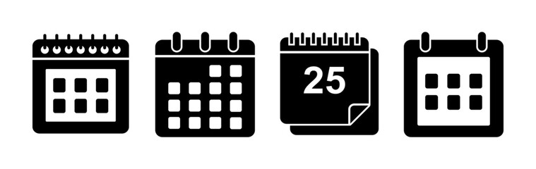 calendar icon vector. Calender symbol