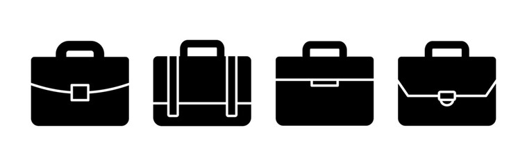 Briefcase icon vector. Portfolio vector icon. suitcase icon