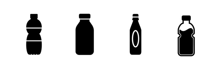bottle icon vector. bottle icon in trendy flat design