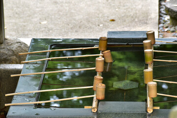 美保神社　手水舎