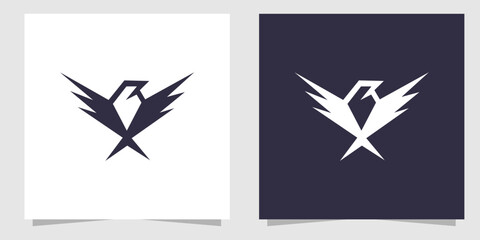 eagle logo design vector