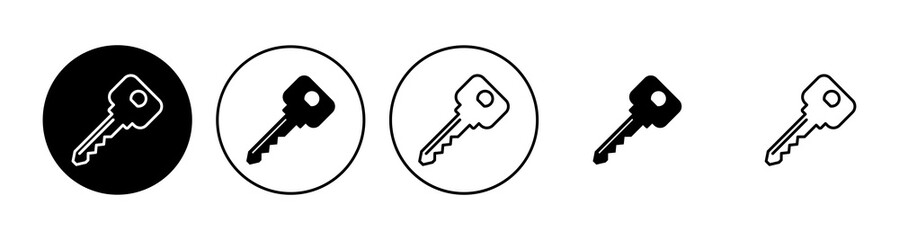 Key icon set. Key vector icon. Key symbol