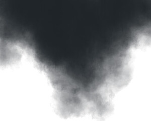 曇り空の水彩風背景イラスト　