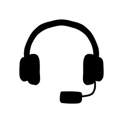 Customer Service , Customer Support , Call Center Worker Line Icon, Outline Vector Symbol Illustration