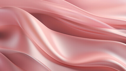 Elegance abstract soft focus wave glossy pink fabric use for background