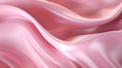 Elegance abstract soft focus wave glossy pink fabric use for background