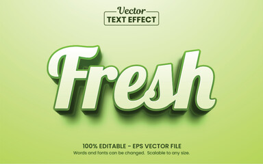 Fresh green text effect, Editable text effect	
