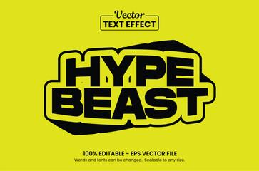 Hypebeast Style Editable Text Effect for clothing brand or T shirt - obrazy, fototapety, plakaty