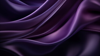 Obraz premium Elegance abstract soft focus wave glossy purple fabric use for background