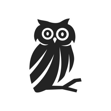 owl logo template Isolated. Brand Identity. Icon Abstract Vector graphic