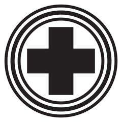 caduceus icon on metal internet button