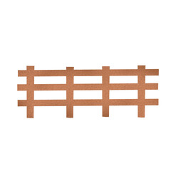 Obraz premium wooden fence isolated on white