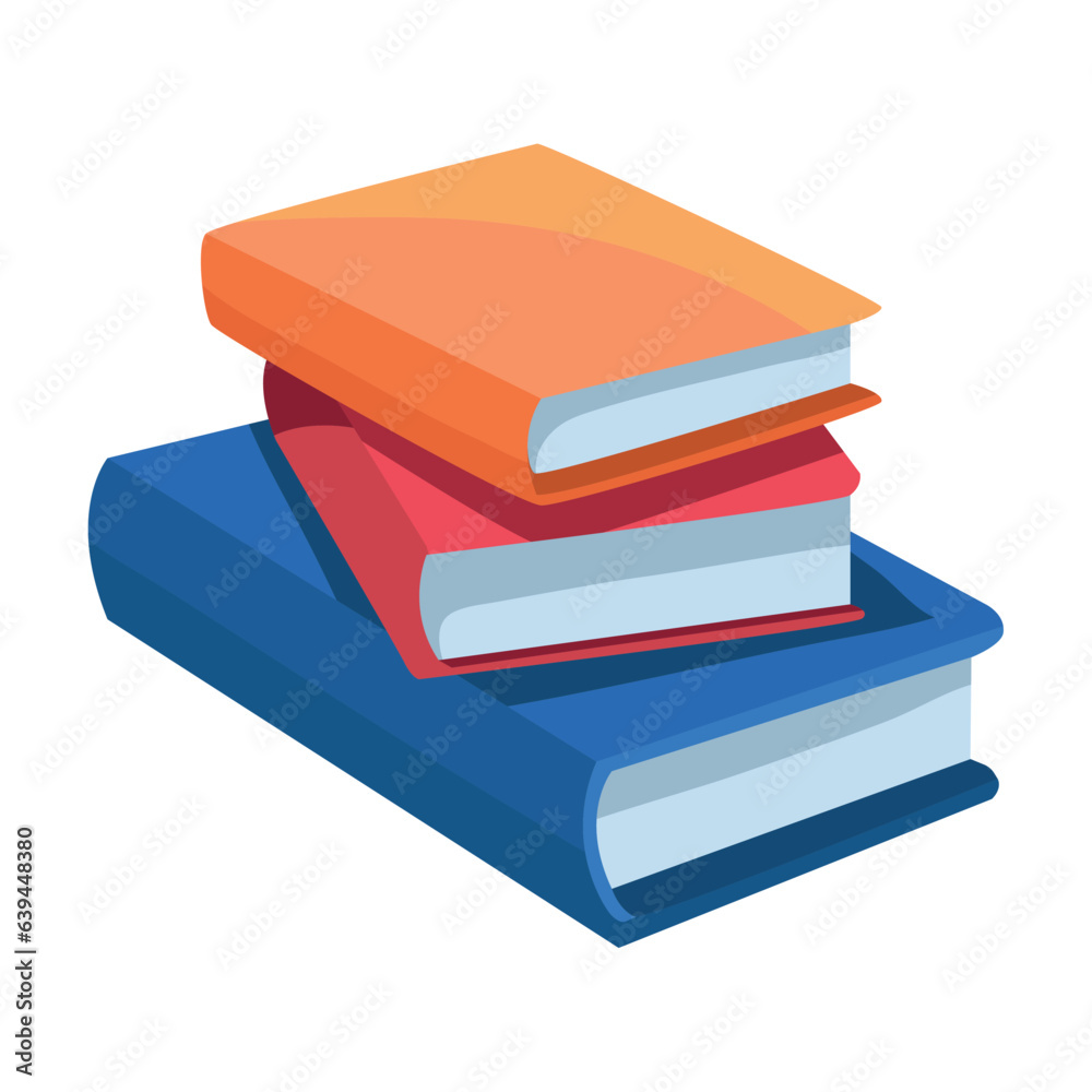 Poster school education books icon