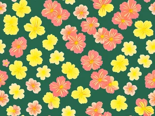 Rolgordijnen Abstract Colorful Floral Seamless Pattern. © Art valuables