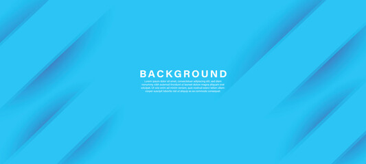 Blue background. Bright blue dynamic abstract background. Business banner for sales, event, holiday, party, birthday, falling. Fast moving 3d lines with soft shadow