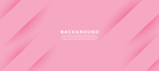Pink background. Bright pink dynamic abstract background. Business banner for sales, event, holiday, party, birthday, falling. Fast moving 3d lines with soft shadow