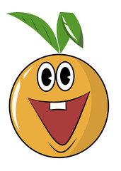 Orange face, Orange cartoon, funny orange