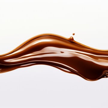 Sparkling chocolate background image. Generative AI
