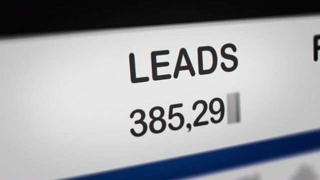 Animated Number of Leads Increases
