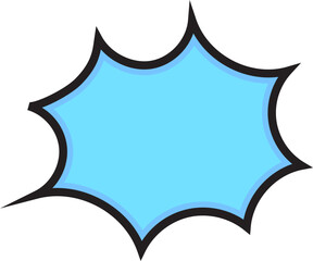 Hand drawn comic speech bubbles