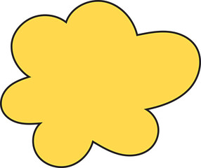 Hand drawn comic speech bubbles