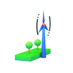 Ecology 3D Icon Illustration
