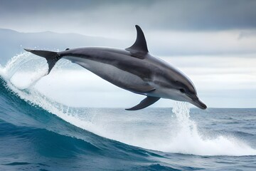 Fototapeta premium dolphin jumping out of water