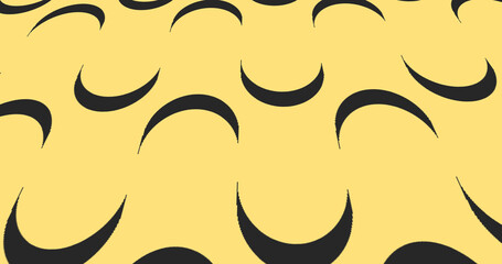 Animating rotating simple half-circle unicirlce background animation. Innovative 3d semicircle motion graphic.