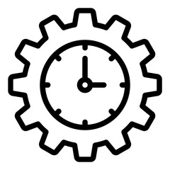 Time Management outline icon