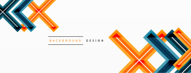 Minimal geometric background cross line. Design for wallpaper, banner, background, landing page, wall art, invitation, prints, posters