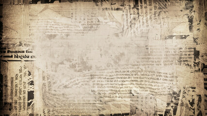 Newspaper texture background, AI Generated